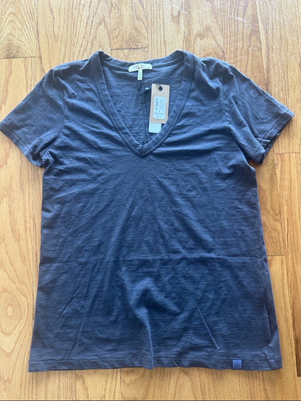 Rag and Bone Deep Navy V-Neck Short Sleeve Tee